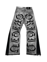 Load image into Gallery viewer, OE Rolling Stone Iced Out Flared Jeans
