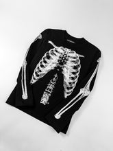 Load image into Gallery viewer, OE Minimal Skeleton Longsleeve Black
