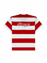 Load image into Gallery viewer, OE Minimal Stripes Tee Red