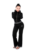 Load image into Gallery viewer, White Contrast On Black Women Sweat Pants