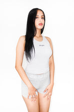 Load image into Gallery viewer, OE Minimal Crop Tank Top Heather Grey