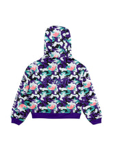 Load image into Gallery viewer, OE Concrete Jungle Purple Camou Zipped Up Hoodie

