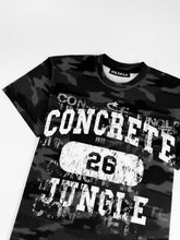 Load image into Gallery viewer, Concrete Jungle Black Camou Tee