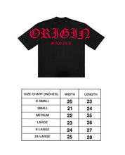 Load image into Gallery viewer, OE Tee Red On Black
