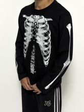Load image into Gallery viewer, OE Minimal Skeleton Longsleeve Black
