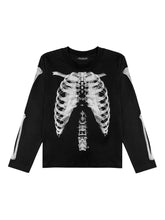 Load image into Gallery viewer, OE Minimal Skeleton Longsleeve Black
