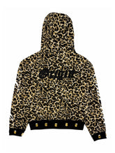 Load image into Gallery viewer, OE Gemstone Leopard Zipped Up Hoodie