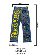 Load image into Gallery viewer, OE Paint Splatter YeBlue Vintage Carhartt Denim Jeans
