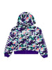 OE Concrete Jungle Purple Camou Zipped Up Hoodie