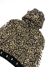 Load image into Gallery viewer, OE Gemstone Leopard Zipped Up Hoodie