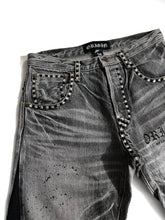 Load image into Gallery viewer, OE Rolling Stone Iced Out Flared Jeans
