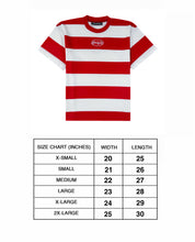 Load image into Gallery viewer, OE Minimal Stripes Tee Red