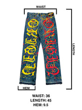 Load image into Gallery viewer, OE Paint Splatter Chinese Dragon Vintage Carhartt Denim Jeans
