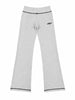 Black Contrast On Heather Grey Women Sweat Pants
