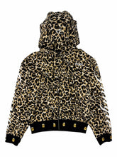 Load image into Gallery viewer, OE Gemstone Leopard Zipped Up Hoodie