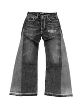 Load image into Gallery viewer, OE Concrete Iced Out Flared Jeans
