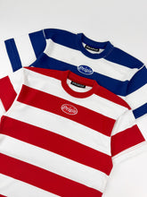 Load image into Gallery viewer, OE Minimal Stripes Tee Blue