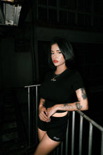 Load image into Gallery viewer, OE Minimal Crop Top Black
