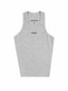 OE Minimal Crop Tank Top Heather Grey