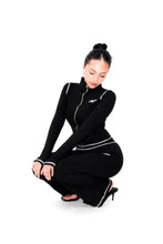 Load image into Gallery viewer, White Contrast On Black Women Sweat Pants