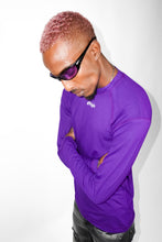 Load image into Gallery viewer, OE Thermal Raglan Purp Longsleeve