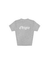 Load image into Gallery viewer, OE Minimal Crop Top Heather Grey
