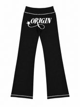 Load image into Gallery viewer, White Contrast On Black Women Sweat Pants