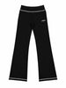 White Contrast On Black Women Sweat Pants