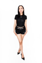 Load image into Gallery viewer, OE Minimal Crop Top Black