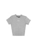 OE Minimal Crop Top Heather Grey