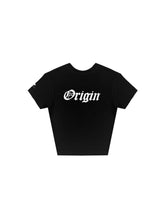 Load image into Gallery viewer, OE Minimal Crop Top Black

