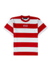 OE Minimal Stripes Tee Red