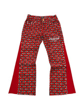 Load image into Gallery viewer, OE Strap pattern D&amp;G Iced Out Flared Jeans
