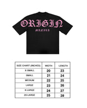 Load image into Gallery viewer, OE Tee Salmon Pink On Black
