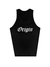 Load image into Gallery viewer, OE Minimal Crop Tank Top Black