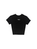 OE Minimal Crop Top Black