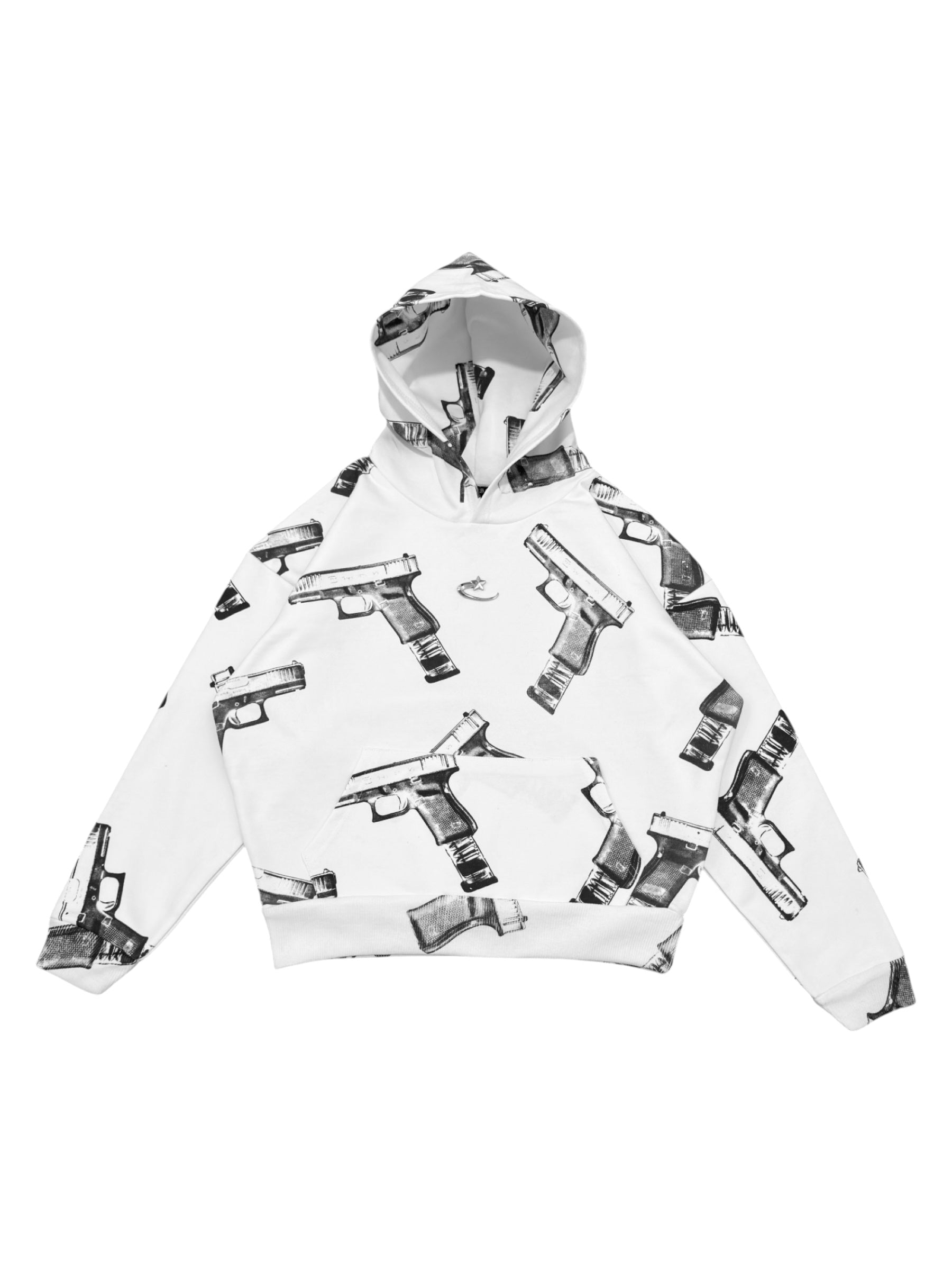 THE EDOONI hoodie muffler BLACK