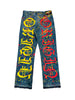 OE Paint Splatter Chinese Dragon Vintage Carhartt Denim Jeans