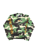 Load image into Gallery viewer, OE Green Camou Cropped Sweatshirt
