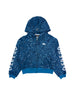 OE Blue Cheetah Zipped Up Hoodie