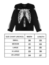 Load image into Gallery viewer, OE Minimal Skeleton Longsleeve Black
